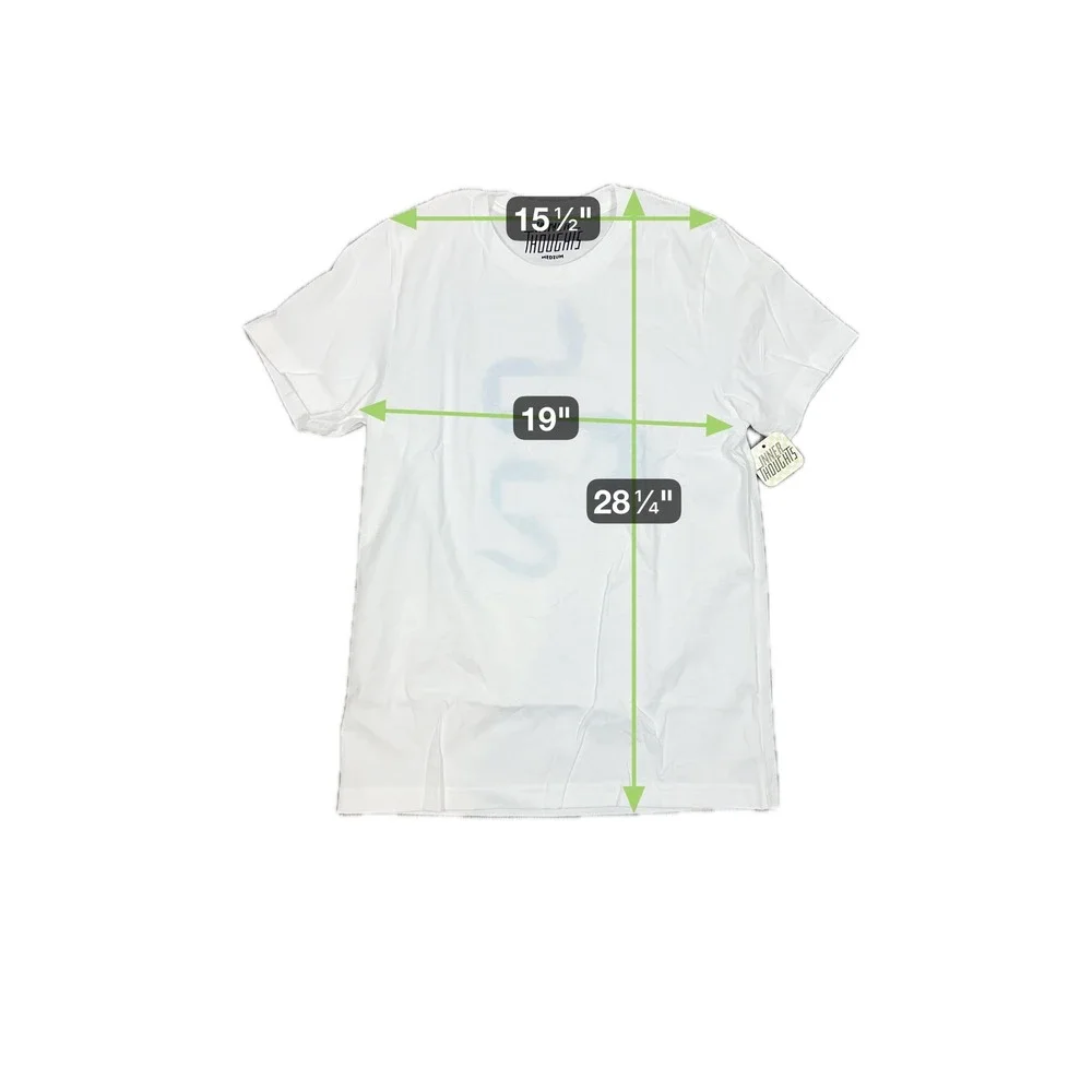 Inner Thoughts Shed the BS Snake Tee with Blue Fade Detail - SIZE M - Picture 5 of 5